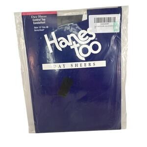 Hanes Too Pantyhose Barely Black Day Sheer 137 Size AB